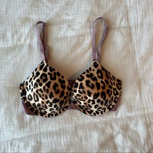 PINK leopard bra